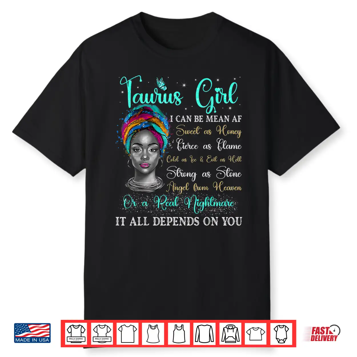 Taurus Girl Black Queen Zodiac Birthday Afro Woman Shirt Taurus Girl Black Queen Zodiac Birthday Afro Woman Shirt