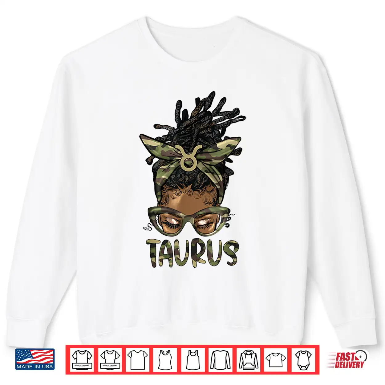 Taurus Girl Woman Loc’D Messy Bun Camo Black Women Shirt Taurus Girl Woman Loc’D Messy Bun Camo Black Women Shirt