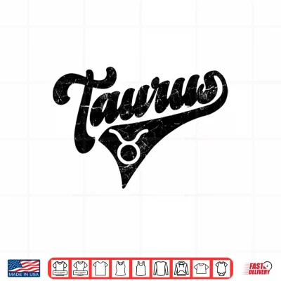 Design Taurus Retro Zodiac Astrology Horoscope Taurus Shirt