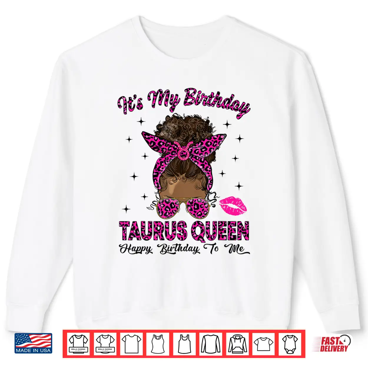 Taurus Woman Messy Bun Leopard It’S My Birthday Queen Shirt Taurus Woman Messy Bun Leopard It’S My Birthday Queen Shirt