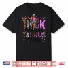 Thick Thighs Taurus Vibes Zodiac Sign Coffee Black Women Shirt