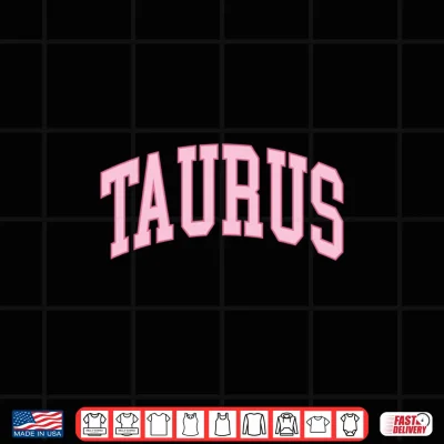 Taurus Zodiac Horoscope Pink Retro Preppy Throwback Womens Shirt 4 Design Taurus Zodiac Horoscope Pink Retro Preppy Throwback Womens Shirt