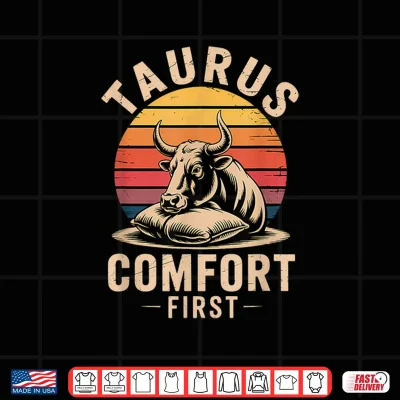 Design Vintage Taurus Horoscope Astrology and Zodiac Clothing Shirt