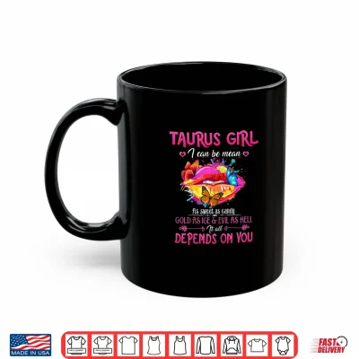 Mug Womens Taurus Girl Lips April May Queen Birthday Zodiac Shirt