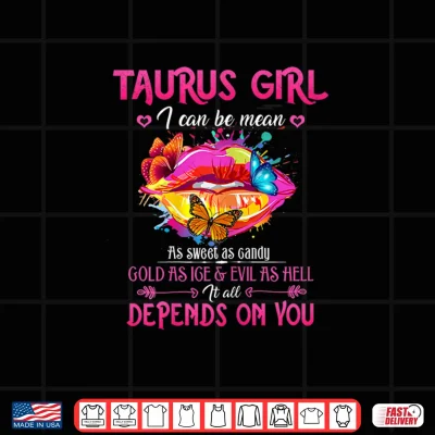 Design Womens Taurus Girl Lips April May Queen Birthday Zodiac Shirt