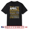 Born In April Taurus Funny Birthday Gift Shirt