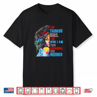 I Am Who I Am Cute Taurus Black Culture Afro Zodiac Astrology Shirt