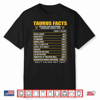 Taurus Facts Shirt