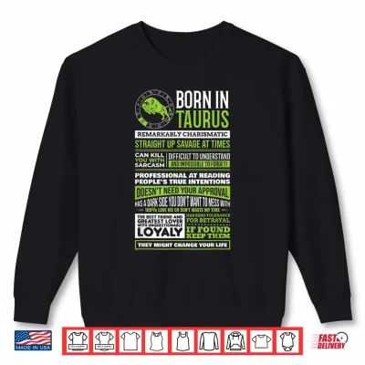 Sweatshirt Taurus Horoscope Lover Zodiac Astrological Sign Funny Gift Shirt