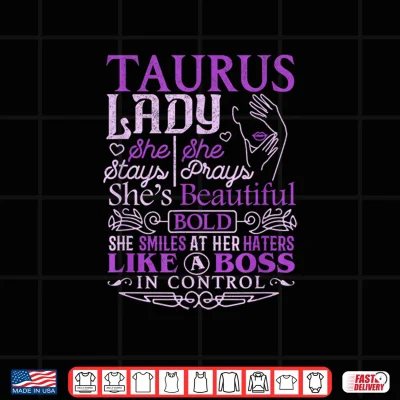 Design Taurus Lady Shirt Astrology Zodiac Sign Taurus Shirt