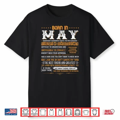 Born In May Birthday Party Taurus Zodiac King Queen Shirt