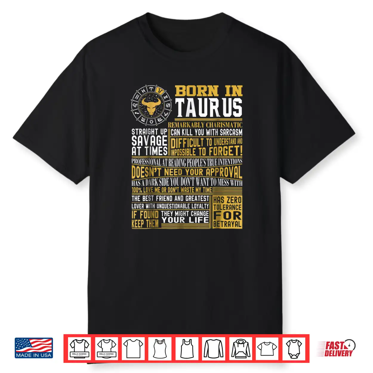 Born In Taurus Facts Shirt For Mens And Womens Shirt Born In Taurus Facts Shirt For Mens And Womens Shirt