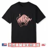 Rose Gold Taurus Bull Symbol Zodiac Star Sign Shirt