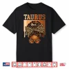 Taurus Black Woman Leopard Messy Bun Melanin Girl Zodiac Shirt