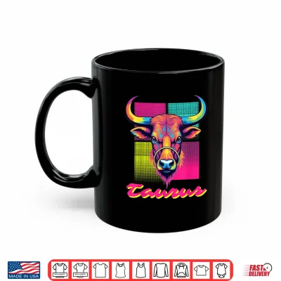 Taurus Bull Neon Retro 80S Vaporwave Zodiac Graphic Taurus Shirt 3 Mug Taurus Bull Neon Retro 80s Vaporwave Zodiac Graphic Taurus Shirt