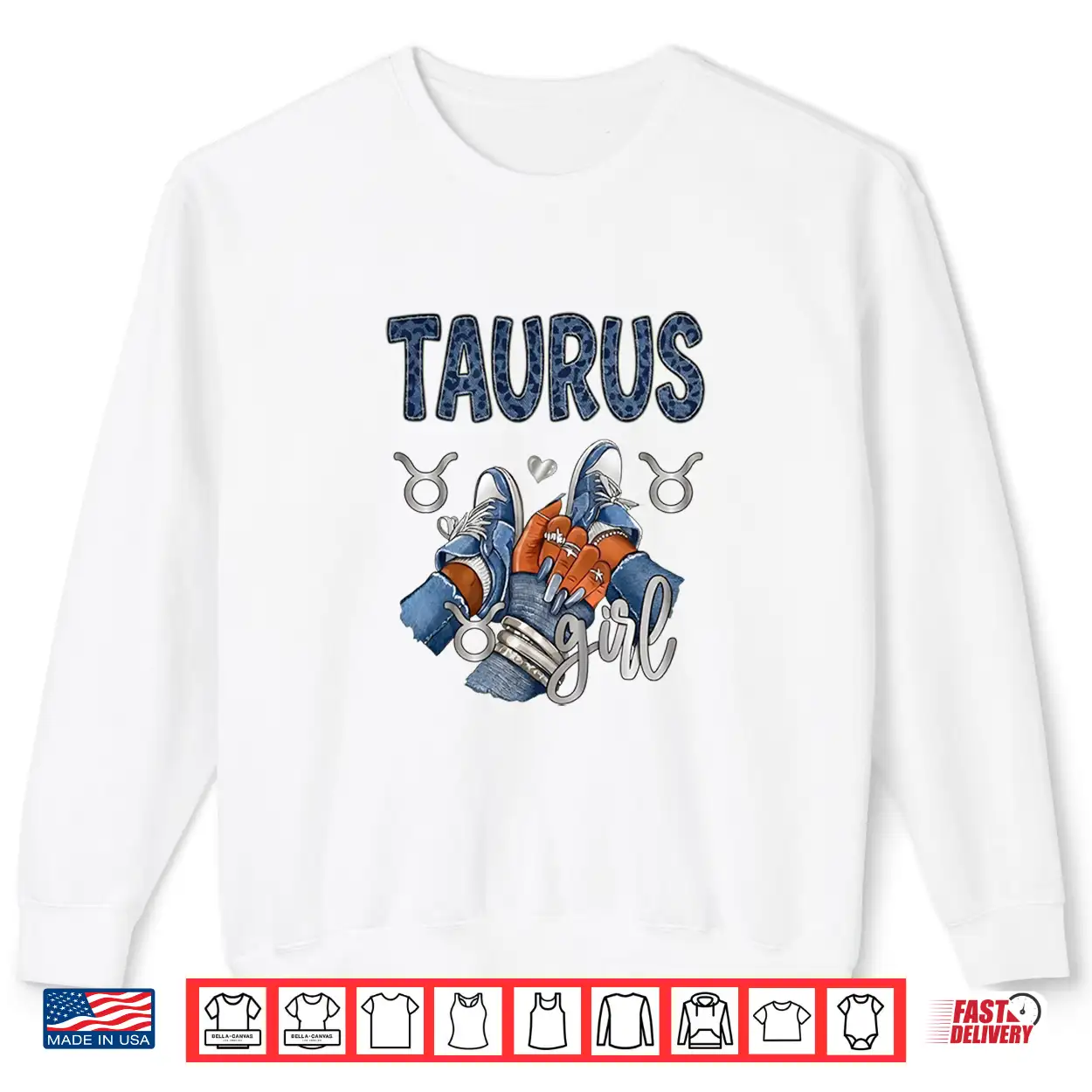 Taurus Girl Birthday Zodiac Womens Sneakers Nails Leopard Shirt Taurus Girl Birthday Zodiac Womens Sneakers Nails Leopard Shirt