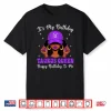 Taurus Queen Black Women Purple Cap Afro Girl Birthday Shirt