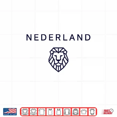 Design Nederland Lion. Minimal Dutch Orange Holland Netherlands Shirt 1