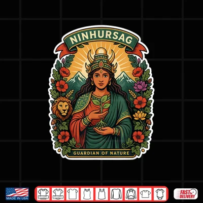 Design Ninhursag Guardian of Nature Anunnaki Mythology Goddess Love Shirt 1