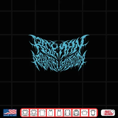 Design RAD Blue Death Metal Shirt 1