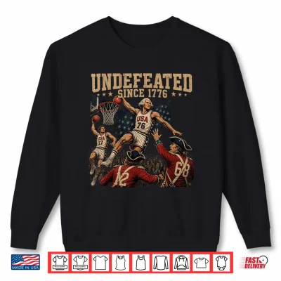 Sweatshirt Undefeated Since 1776 America 4th of July Independence Day Shirt 1