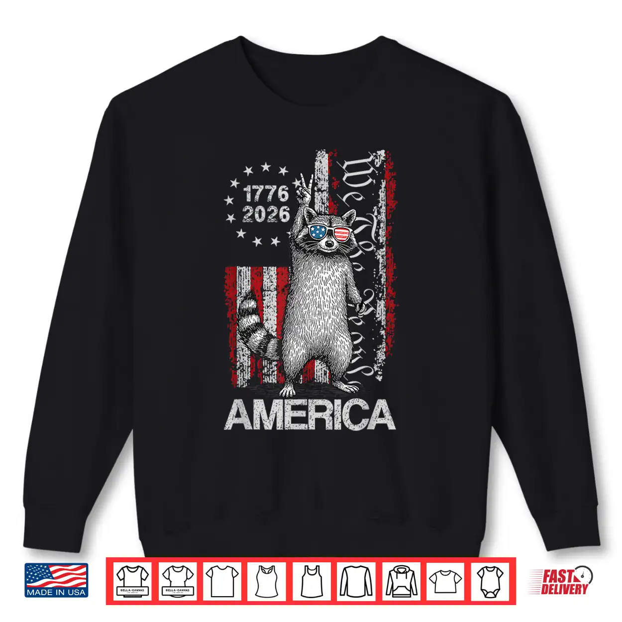 American Funny Patriotic Raccoon 250 Years 4Th Of July Shirt American Funny Patriotic Raccoon 250 Years 4Th Of July Shirt