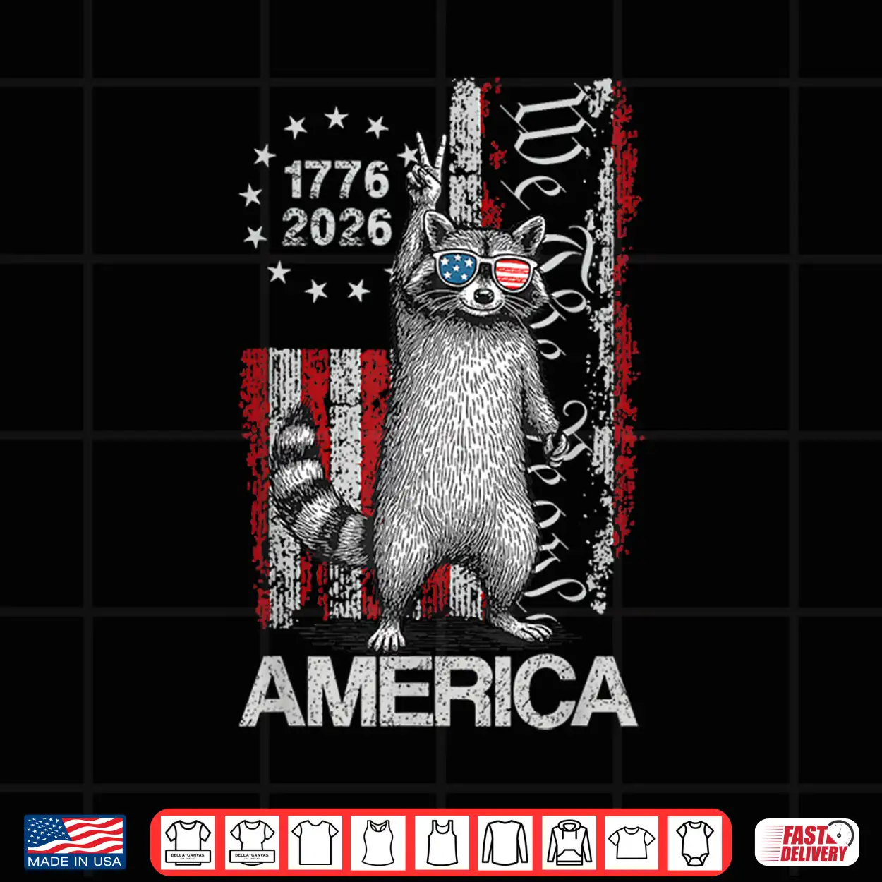 American Funny Patriotic Raccoon 250 Years 4Th Of July Shirt American Funny Patriotic Raccoon 250 Years 4Th Of July Shirt