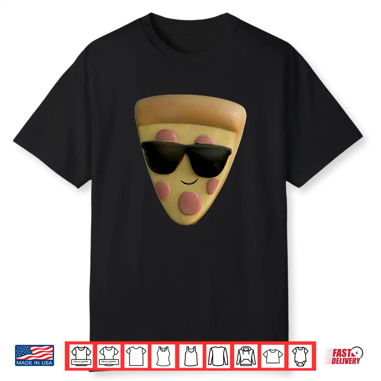 Disney And Pixar’S Toy Story 5 Pizza With Sunglasses Cool Shirt Disney And Pixar’S Toy Story 5 Pizza With Sunglasses Cool Shirt