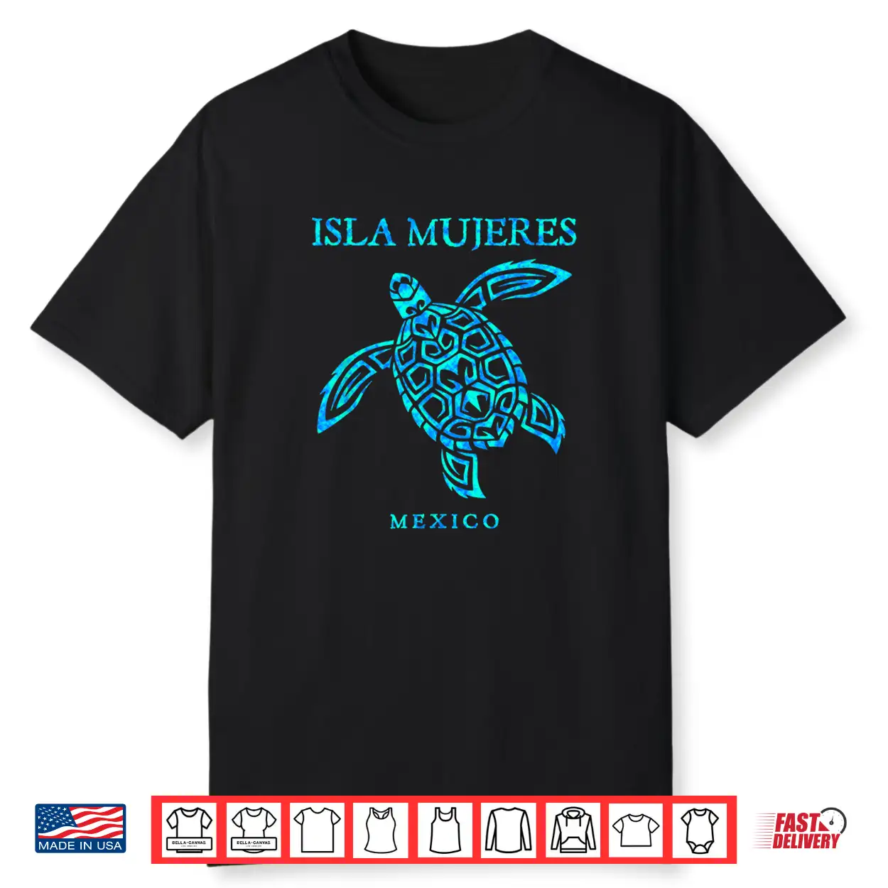 Isla Mujeres Mexico Sea Turtle Colorful Boys Girls Toddler Shirt Isla Mujeres Mexico Sea Turtle Colorful Boys Girls Toddler Shirt