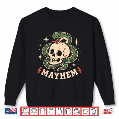 Mayhem Son Daughter Funny Matching Family Kids Girls Boys Shirt 2 Sweatshirt Mayhem Son Daughter Funny Matching Family Kids Girls Boys Shirt