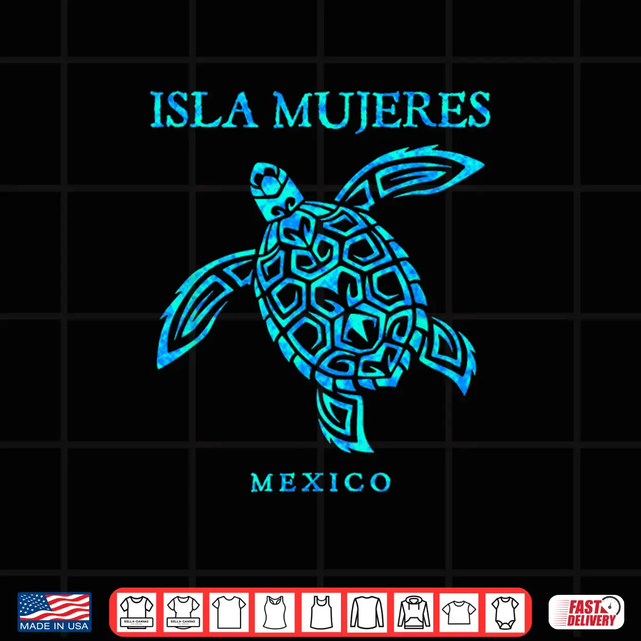Isla Mujeres Mexico Sea Turtle Colorful Boys Girls Toddler Shirt Isla Mujeres Mexico Sea Turtle Colorful Boys Girls Toddler Shirt