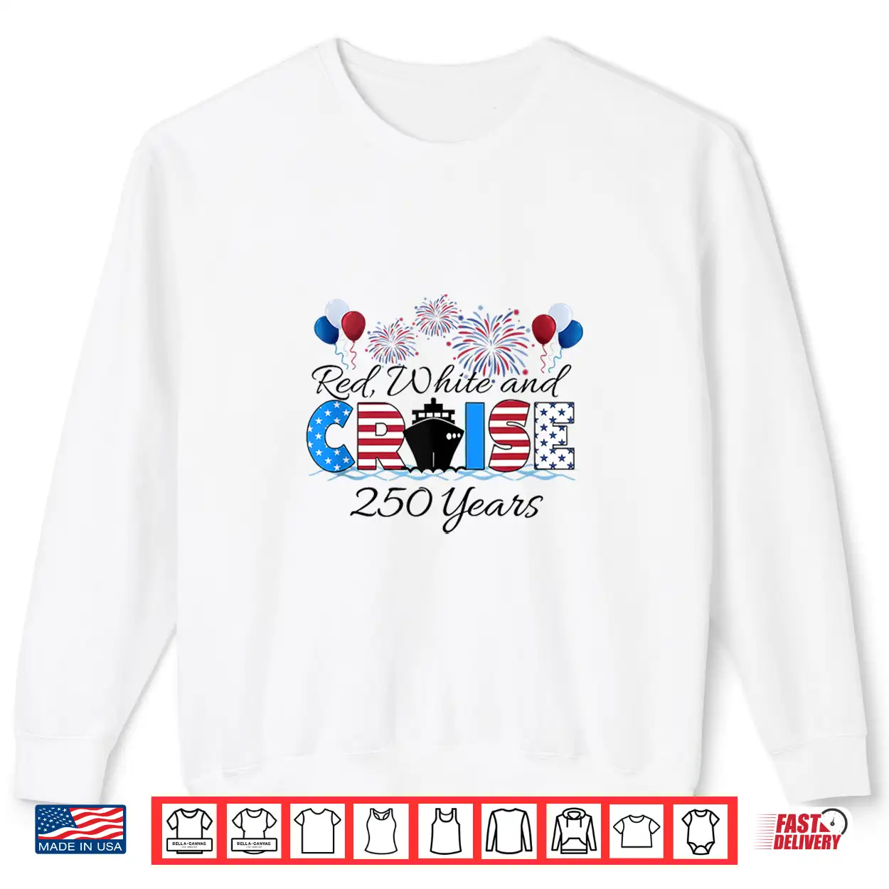 Red White Cruise 250 Years Matching Family Cruise Vacation Shirt Red White Cruise 250 Years Matching Family Cruise Vacation Shirt