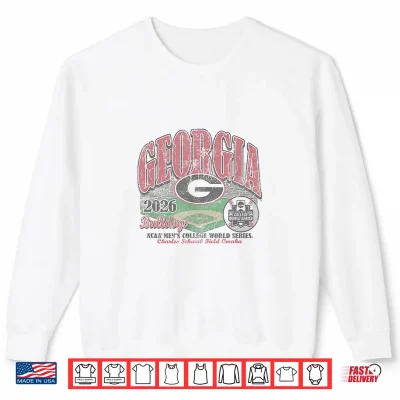 Sweatshirt Georgia Bulldogs College World Series 2026 CWS Baseball Shirt