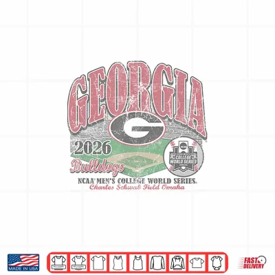 Design Georgia Bulldogs College World Series 2026 CWS Baseball Shirt