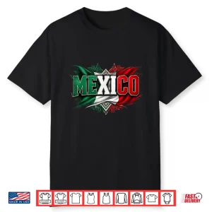 Mexico Flag Graphic Patriotic Mexican Shirt