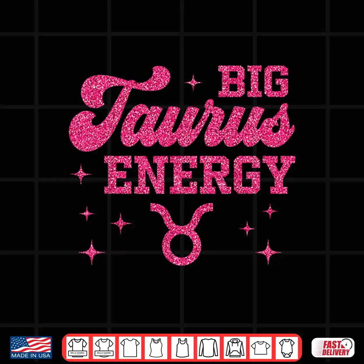 Big Taurus Energy Women Girls Zodiac Sign Birthday Queen Shirt Big Taurus Energy Women Girls Zodiac Sign Birthday Queen Shirt