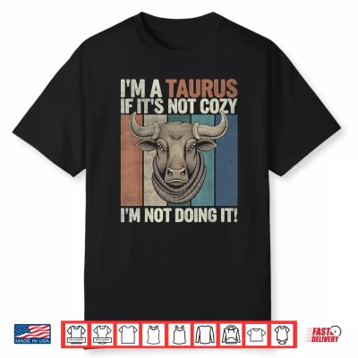 Retro Vintage Design Taurus Zodiac Sign Birthday Horoscope Shirt
