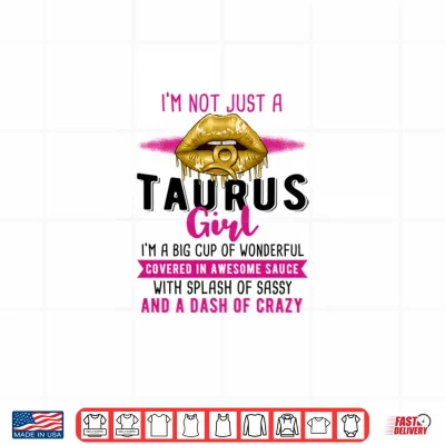 Design Taurus Girl Zodiac Sign Astrology Shirt