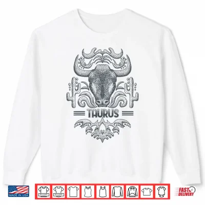 Sweatshirt Taurus Vintage Retro Zodiac Shirt