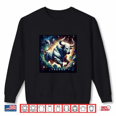 Sweatshirt Taurus Zodiac Constellation Celestial Space Tee Shirt