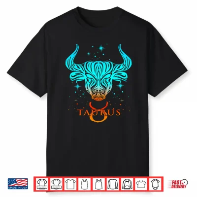 Taurus Zodiac Sign Colorful Taurus Shirt