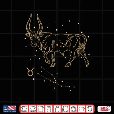 Design Taurus Zodiac Sign Birthday March to April Astrology Taurus Shirt