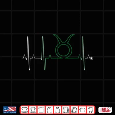 Taurus Zodiac Sign Ecg Heartbeat Shirt May Birthday Gift Men Shirt 4 Design Taurus Zodiac Sign ECG Heartbeat Shirt May Birthday Gift Men