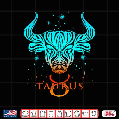 Design Taurus Zodiac Sign Colorful Taurus Shirt