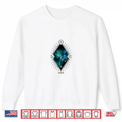 Sweatshirt Womens Taurus Constellation Astrological Zodiac Symbol Shirt