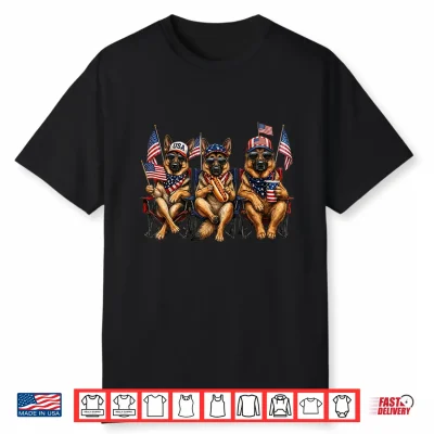 250 Years Of Freedom German Shepherd Dog 1776 2026 4Th Of Shirt