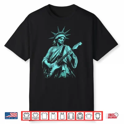 4Th Of July Statue Of Liberty Guitarist 1776 2026 Shirt