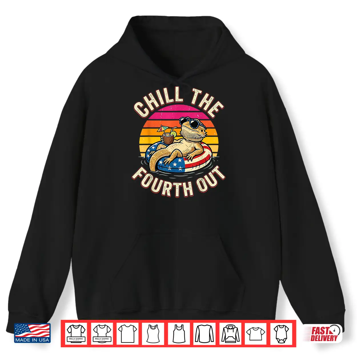 Bearded Dragon Chill The Fourth Out 4Th Of July Shirt Bearded Dragon Chill The Fourth Out 4Th Of July Shirt