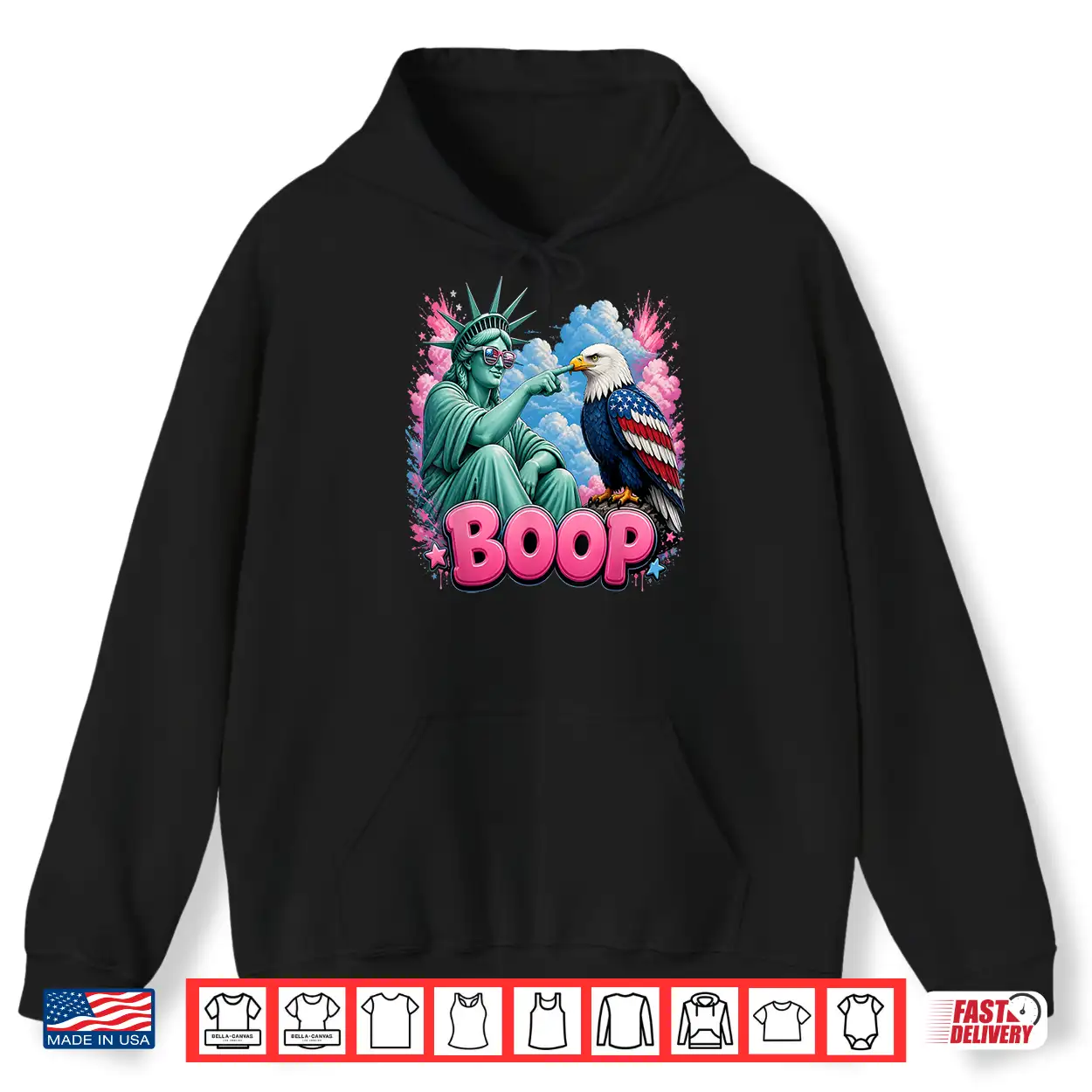 Boop Vintage Statue Of Liberty And Eagle Funny Patriotic Shirt Boop Vintage Statue Of Liberty And Eagle Funny Patriotic Shirt