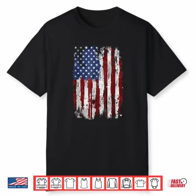 Distressed American Flag 4Th July Patriotic Usa Independence Shirt